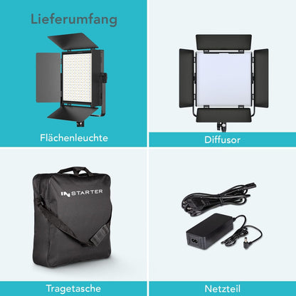 RGB LED Videolamp – LED Paneel – Fotolamp – Studiolamp – Vloglamp – 60W Dimbaar – CRI 96+