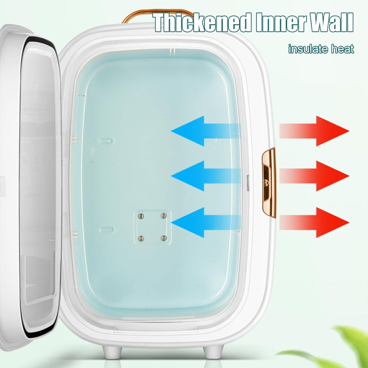 Mini-koelkast – Minikoelkast – Cosmetica Koelkast – Draagbare Koelkast – Slaapkamer Koelkast – 20 Liter Met Spiegel – Koelen En Verwarmen – AC220V/DC12V