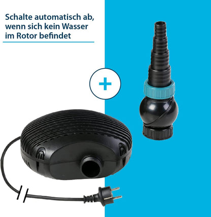 Vijverpomp – Filterpomp – Fonteinpomp – Waterspomp – Beeklooppomp – Energiezuinig 68 Watt – Droogloopbeveiliging Met 10.000 Liter/uur Debiet