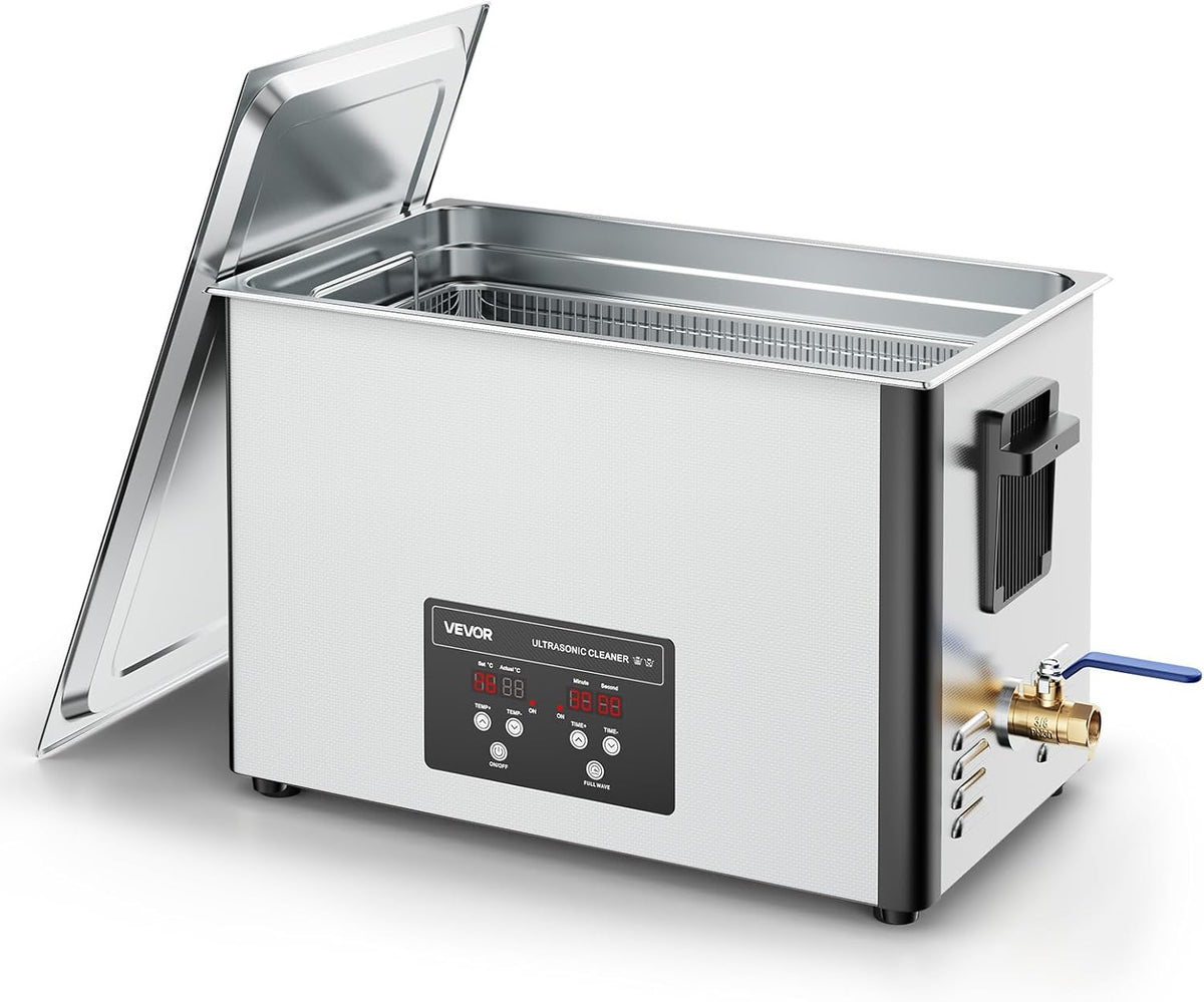 Ultrasone Reiniger – Ultrasoon Reinigingsapparaat – Sieradenreiniger – Industriële Reinigingsmachine – Digitale Ultrasoonreiniger – 30 Liter Inhoud – 40kHz & 480W Vermogen