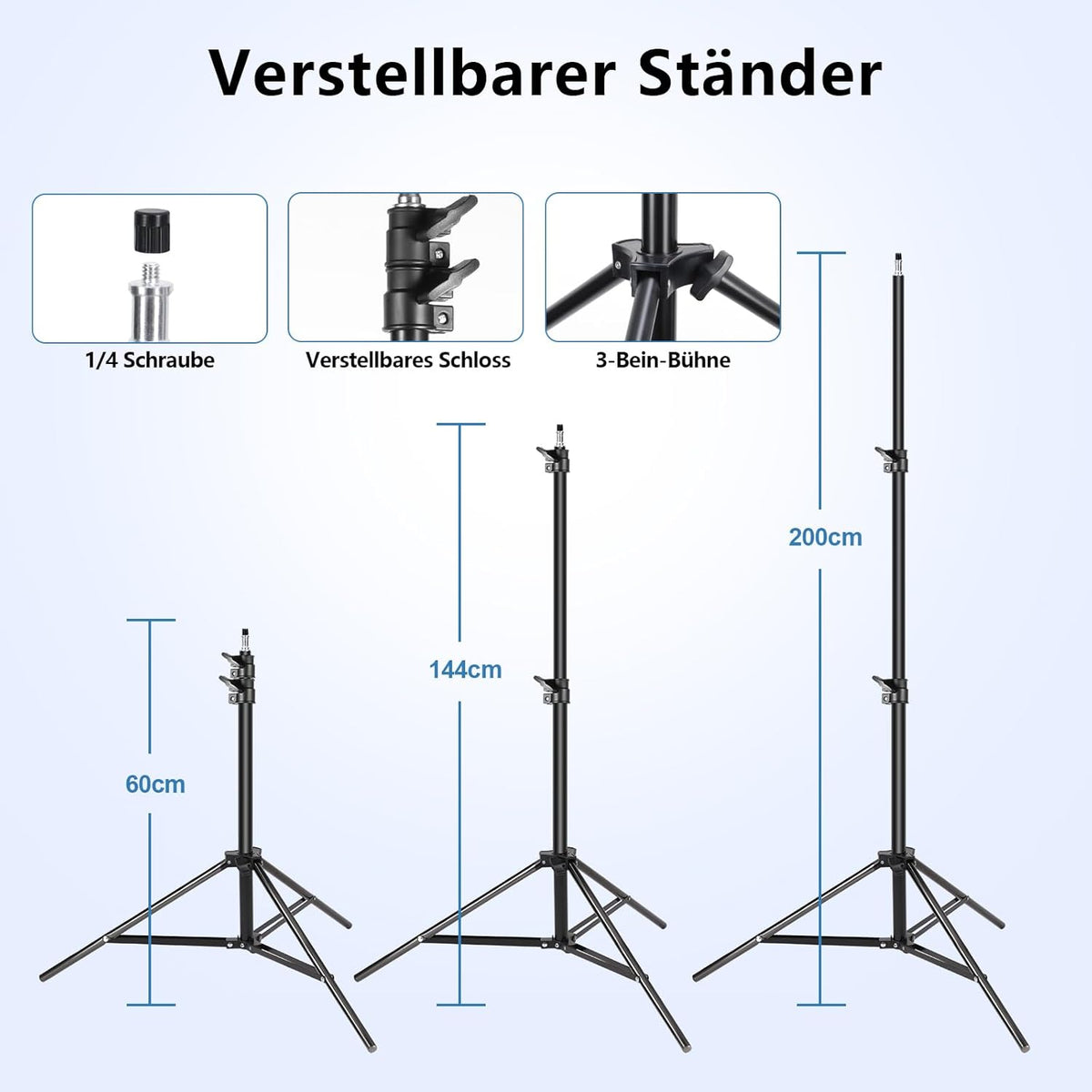FGen Softbox Licht, Octagonale Softbox met 120W verstelbare LED-lamp 3000-6500K, 2 meter dik Light Stand geschikt voor fotostudio fotografie, YouTube, Tiktok video-opname