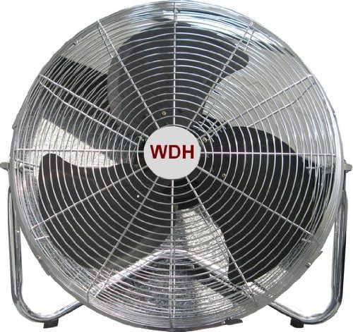 Metalen Vloerventilator – Vloerventilator – Staande Ventilator – Industriële Ventilator – Werkplaatsventilator – 50 Cm Ventilatorkop – Robuuste Metalen Uitvoering
