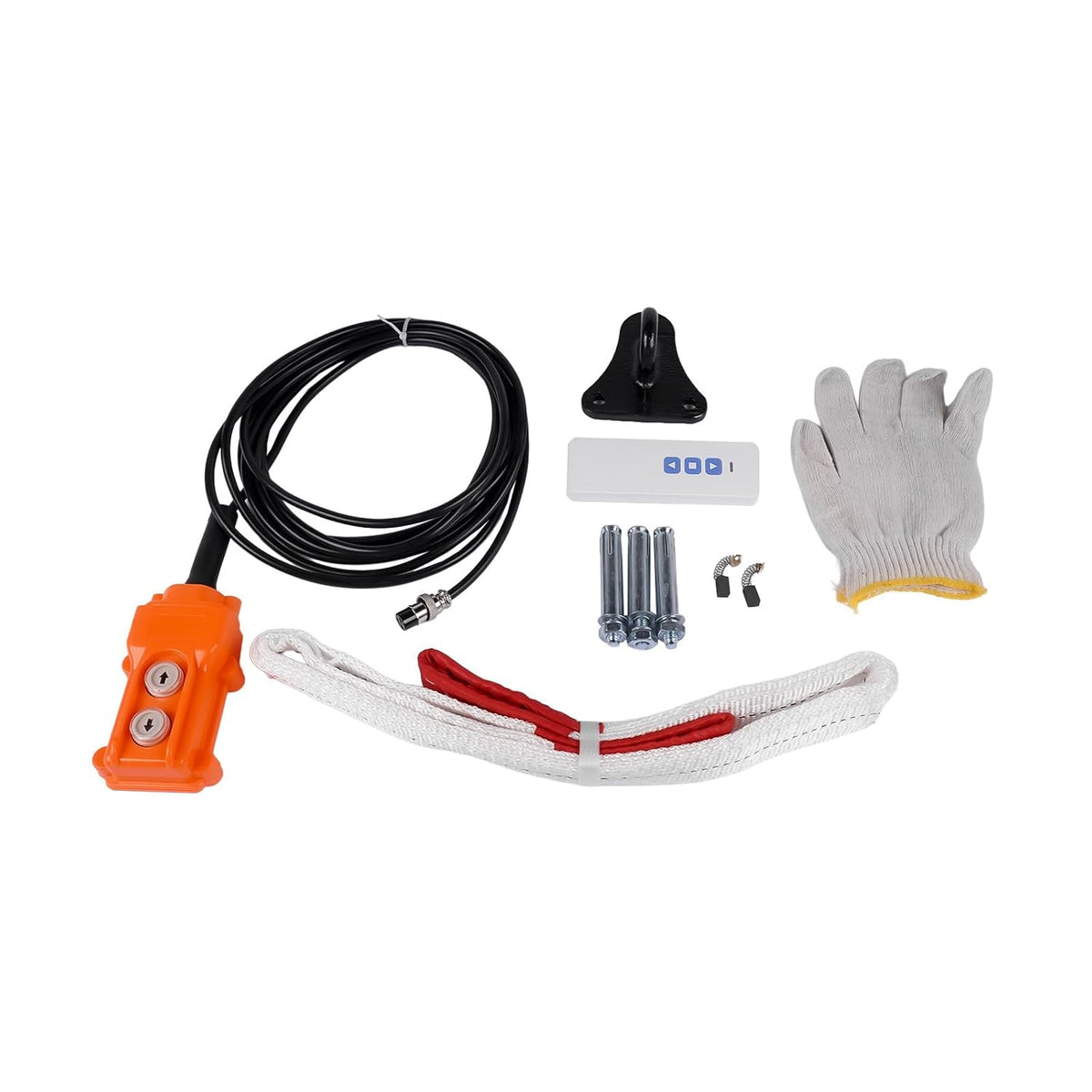 Elektrische lier met draadloze afstandsbediening, 500 kg, heftoestellen, 7,6 m, maximale hefhoogte: 4,8 m/min, draadkabel 6 mm x 7,6 m, 230 V, 1500 W Hopzty