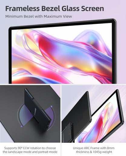 UPERFECT Portable Monitor Touch Screen 15.6 Inch Portable Display 1920 x 1080 Full HD 2000:1 USB C External Mobile Screen with Integrated Standard HDMI for PC Laptop XBO Switch PS4/5 - QUORE