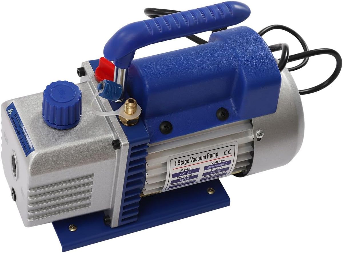 Vacuümpompset – Vacuümpomp – Onderdrukpomp – Aircopomp – Koelmiddelpomp – 180W vermogen – Gietijzeren behuizing