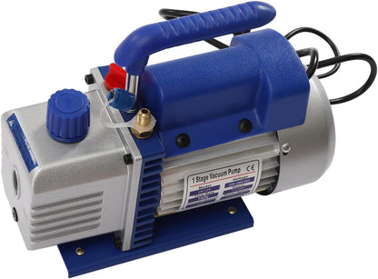 Vacuümpompset – Vacuümpomp – Onderdrukpomp – Aircopomp – Koelmiddelpomp – 180W vermogen – Gietijzeren behuizing