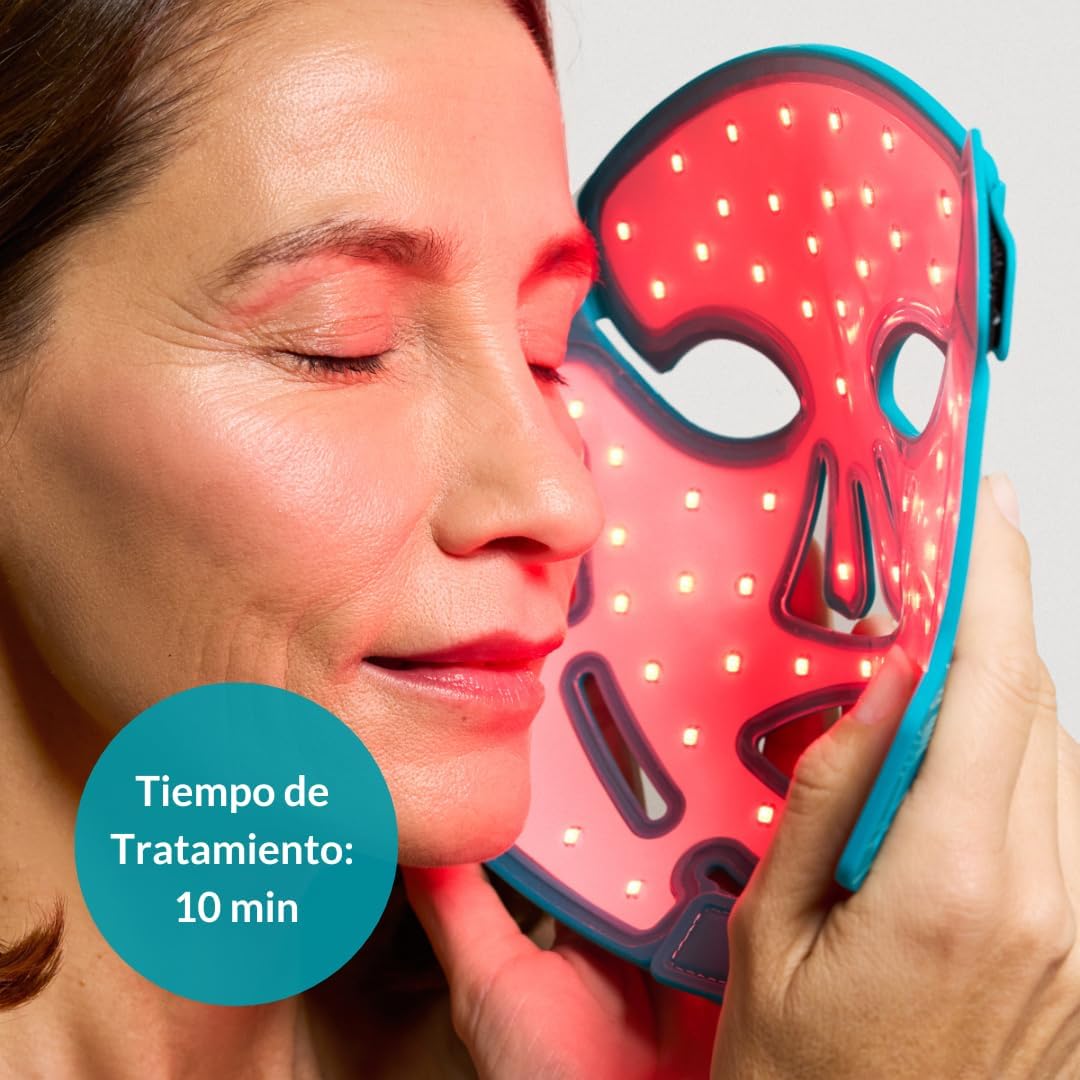 LED-Gezichtsmasker Rood En Infrarood – Lichttherapiemasker – Fototherapiemasker – Gezichtsmasker – LED-Masker – Flexibele Medische Siliconen – 630, 830 En 1070 Nm