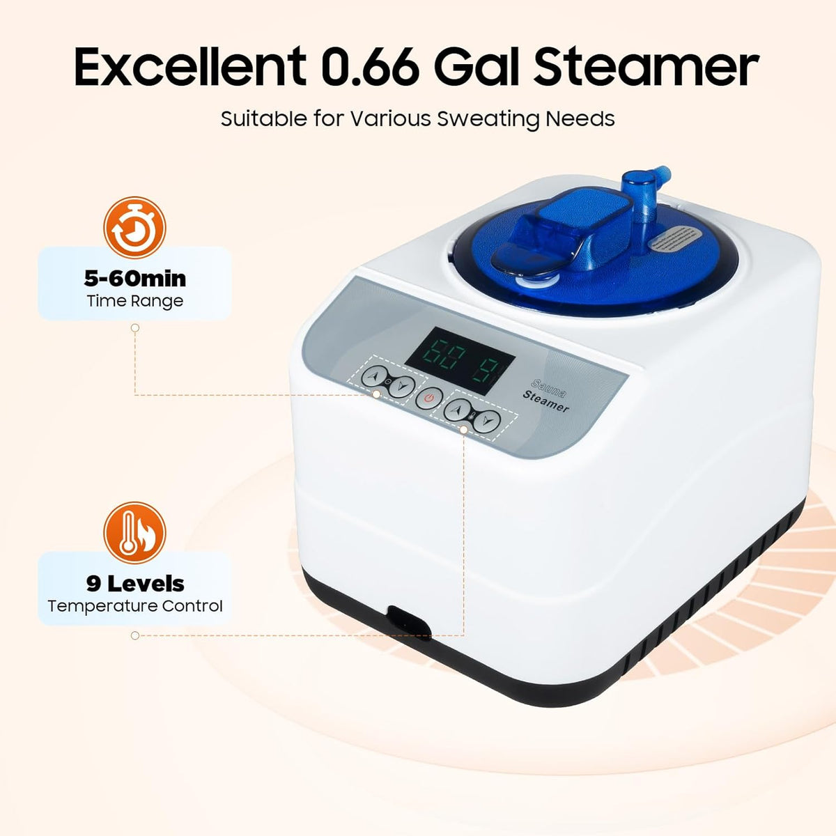 Stoomsauna – Draagbare Sauna – Sauna Tent – Stoomcabine – Mini Sauna – 1350W Stoomgenerator – Inklapbare Stoel en Afstandsbediening - QUORE