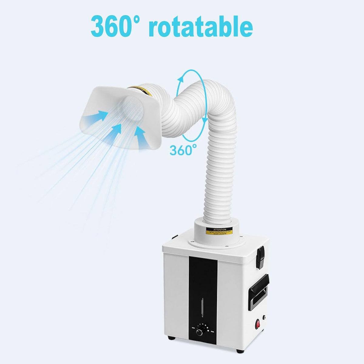 Rookafzuiger – Lasrookafzuiger – Rookzuiger – Soldeerrookafzuiger – Rookfilter – EU-Stekker – 3-Traps Filtratie – 360° Verstelbare Rookbuis