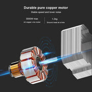 Elektrische Vleesmolen - 3000W - Voor Alle Soorten Vlees - Worstenmaker - Gehakt - Zilver - QUORE