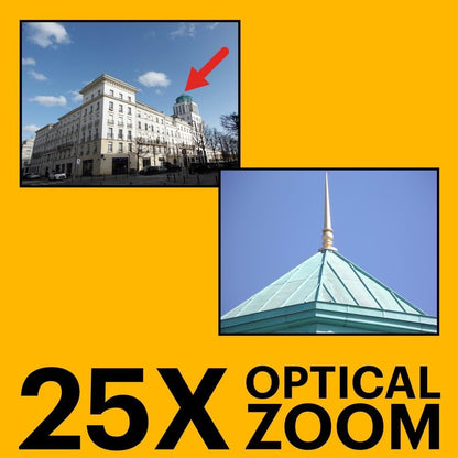KODAK Pixpro Astro Zoom AZ255 + SD-geheugenkaart 32 GB - 16 MP digitale bridge camera, 25 x zoom, 1080p HD-video, 24 mm groothoek, LCD-display 3, AA-batterij, zwart