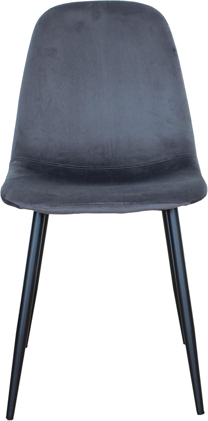 GARDENIA Becky Stoelen, Staal, Grijs, 4, Eenheid
