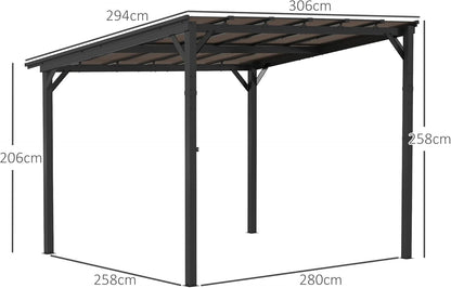 Pergola – Tuinoverkapping – Terrasoverkapping – Tuinpaviljoen – Buitenverblijf – Waterdicht Dak – UV-Bescherming UPF50+
