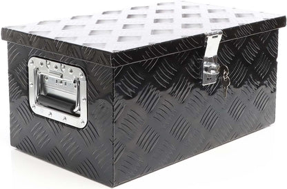 XPOtool aluminium gereedschapskist 50,8x30,5x24 cm zwart transportbox afsluitbaar toolbox