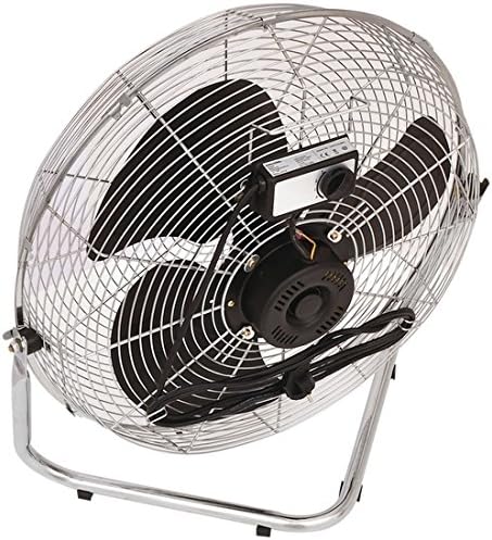 Metalen Vloerventilator – Vloerventilator – Staande Ventilator – Industriële Ventilator – Werkplaatsventilator – 50 Cm Ventilatorkop – Robuuste Metalen Uitvoering