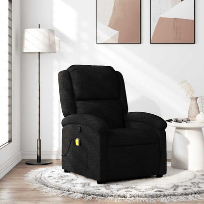 Massagestoel – Relaxstoel – Stoel Met Massage – Verstelbare Fauteuil – Zwarte Stoel – Met 6 Massagepunten – Verstelbaar Tot 135 Graden