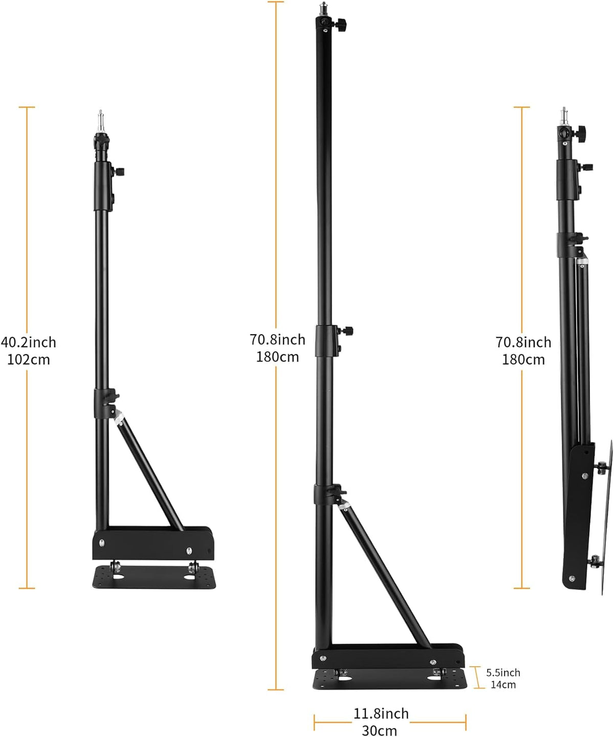 Ring Light Wandhouder – Wandbeugel, Muurbeugel, Studio Arm, Lampenhouder – Uitschuifbare Arm Tot 180 cm – 180° Draaibaar