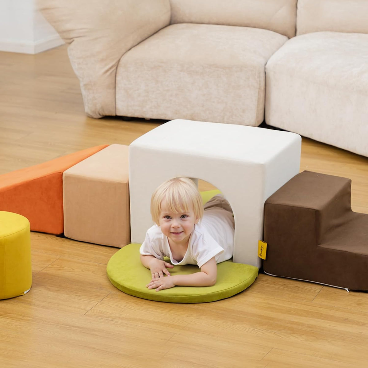BanaSuper Kids Zachte Speelset, Schuimrubberen Klimblokken voor Kinderen, baby, Soft Climber, Indoor Hindernisbaan van Schuimrubber, voor Kleine Kinderen, Montessori-speelgoed
