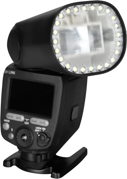 Yongnuo YN650EX-RF Draadloze Flash Speedlite, GN60 24 stks LED lamp Kralen TTL HSS, Master Slave Flash met ingebouwd 2.4G RF-systeem, voor Canon DSLR Camera