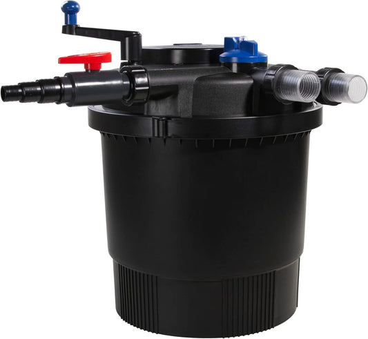 AquaForte Drukfilter GPF-20000 (36 watt), vermogen 36 watt, spanning 230 V, frequentie 50 Hz, ingang/uitgang 32/38 mm, geschikt voor siervijvers tot 40.000 liter