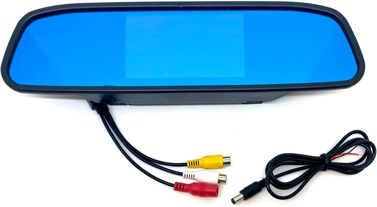 Dolfijn Automotive Achterste Hoge Niveau Remlicht Omkeercamera voor Mercedes Benz Sprinter 2007-2018 & VW Crafter Van 2007-2015, Camera & 4.3" Mirror Monitor