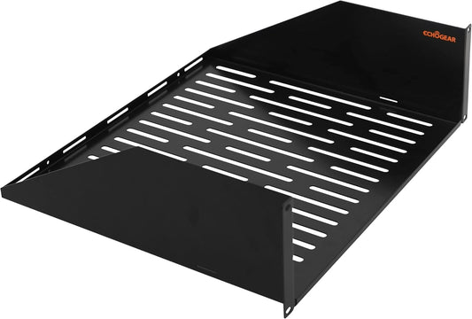 ECHOGEAR 3U Rack Shelf - Universeel ontwerp werkt met elk rack - Geschikt voor 75bs servers, netwerkapparatuur of AV-apparatuur - 15" diepe stalen plank met geventileerd ontwerp - Installatie hardware