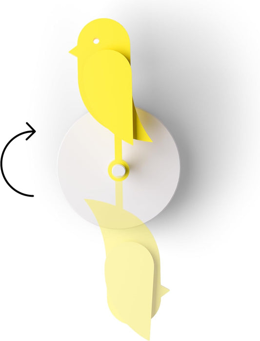 Birdie 2.0 Design CO2-monitor voor binnenshuis, luchtkwaliteitsmeter voor thuis en op kantoor, bevordert geestelijke en lichamelijke gezondheid (Yellow)
