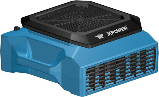 XPower Low Profile Air Mover Floor Fan Tapijt Dryer Blower met Power Outlets voor Waterschade Restoratie, Commercieel Reiniging en Plumbing Gebruik (PL-700A)