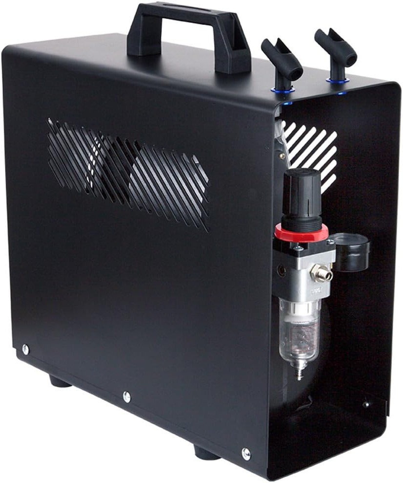Professionele Aerograaf Compressor – Airbrush Compressor – Luchtcompressor – Mini Compressor – Olievrije Compressor – 3,5 Liter Luchttank – Stil en Draagbaar