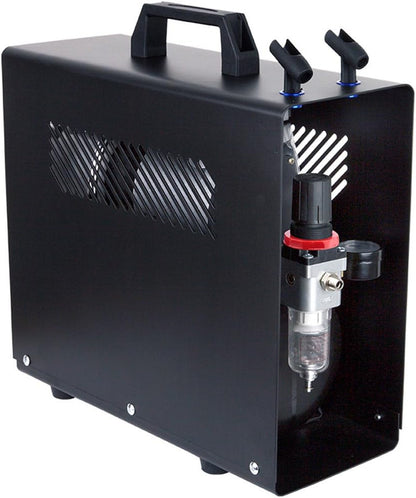 Professionele Aerograaf Compressor – Airbrush Compressor – Luchtcompressor – Mini Compressor – Olievrije Compressor – 3,5 Liter Luchttank – Stil en Draagbaar