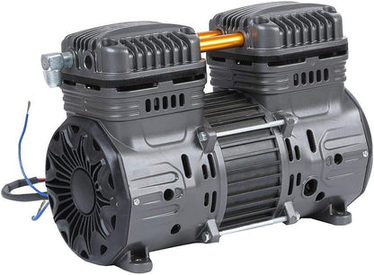 ORAZIO SP24118301 Luchtcompressor, reservemotor, 550 W, zuiver koper, voor 9 liter, olievrij, stil, draagbaar, elektrisch