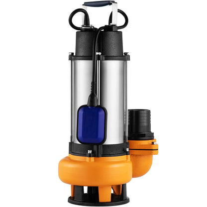 VEVOR Loaded Water Lift Pump, 2200 W, Drain Pump for Charged Water, 1000 L/Min, Vacuum Pump, Swimming Pool, Basement, Septic Tank, Submersible Pump, Submersible Pump, for Pumping Dirty Water, Waste - QUORE