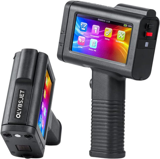 Draagbare Handheld Inkjetprinter – Handprinter – Handheld Printer – Codeerprinter – Inkjet Codeermachine – 4,3 Inch Touchscreen – Ondersteunt 17 Talen