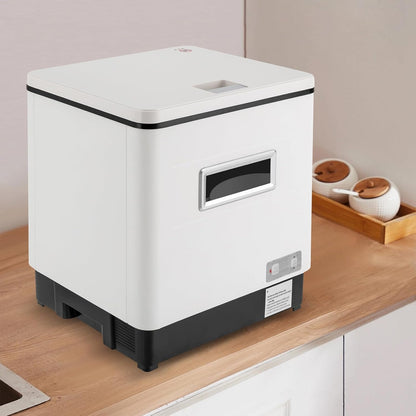 Mini Vaatwasser – Compact Vaatwasser – Tafel Vaatwasser – Kleine Vaatwasser – Roestvrijstalen Vaatwasser – 6 Sets Capaciteit – 70°C Krachtige Reiniging