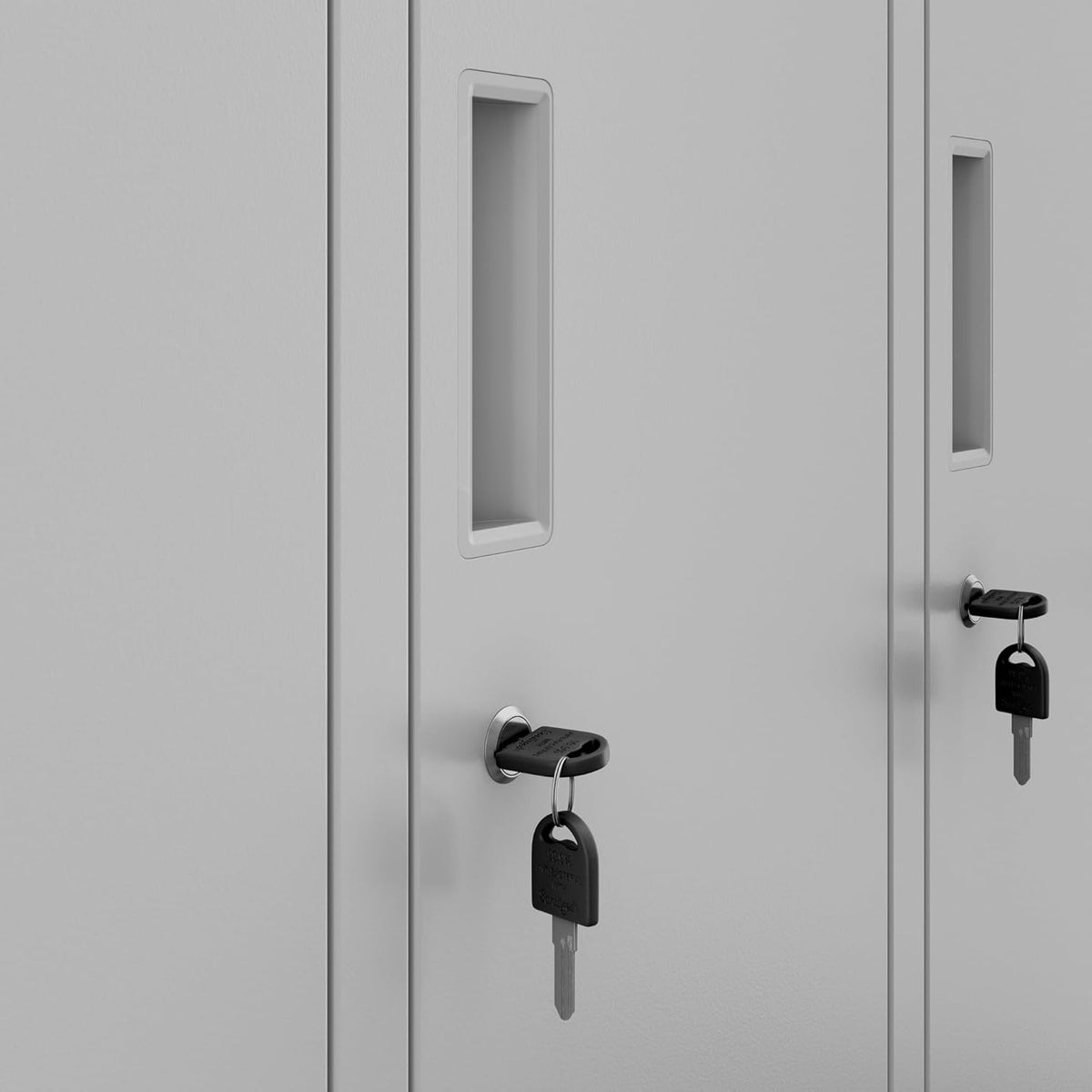 Jan Nowak metal locker cabinet for school and dressing room steel spindle box with lock and 10 separate compartments with hanging rod ventilation and label holders professional locker 150 x 136 x 45 - QUORE