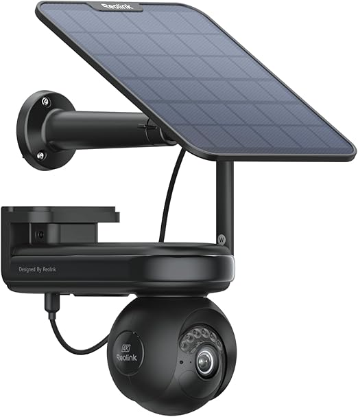 Beveiligingscamera – Camerabewaking – Bewakingscamera – Buitencamera – 4K Ultra HD – 360° Draaibaar – Zonnepaneel – 500 Dagen Batterijduur – Pre-Recording – Automatische Volging – WiFi 6