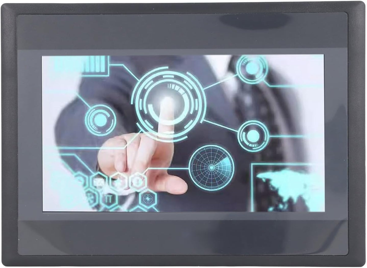PLC Touchscreen HMI-displaypaneel 7 Inch TFT LCD 800x480 IP65 ARM9-processor 12 Ingangen 8 Uitgangen Compatibel Met Standaard PLC-modellen