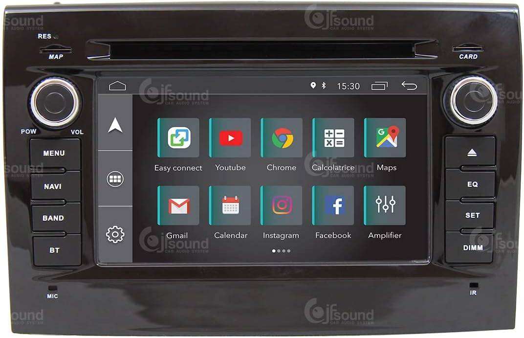 Autoradio – Auto Radio – Multimedia Systeem – Inbouw Radio – DAB+ Radio – 6,2 Inch Touchscreen – Android GPS Bluetooth WiFi CarPlay Android Auto