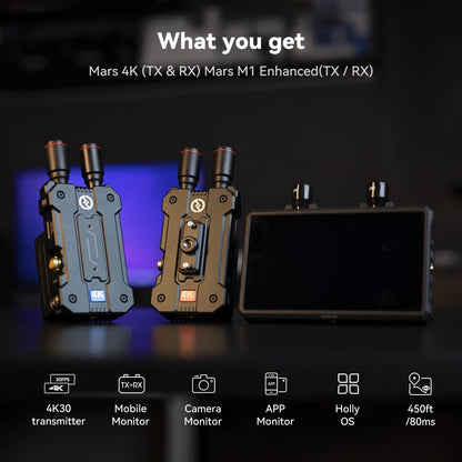 HollyView Hollyland Mars 4k & Mars M1 Enhanced - Video Radio Route & Camera Field Monitor