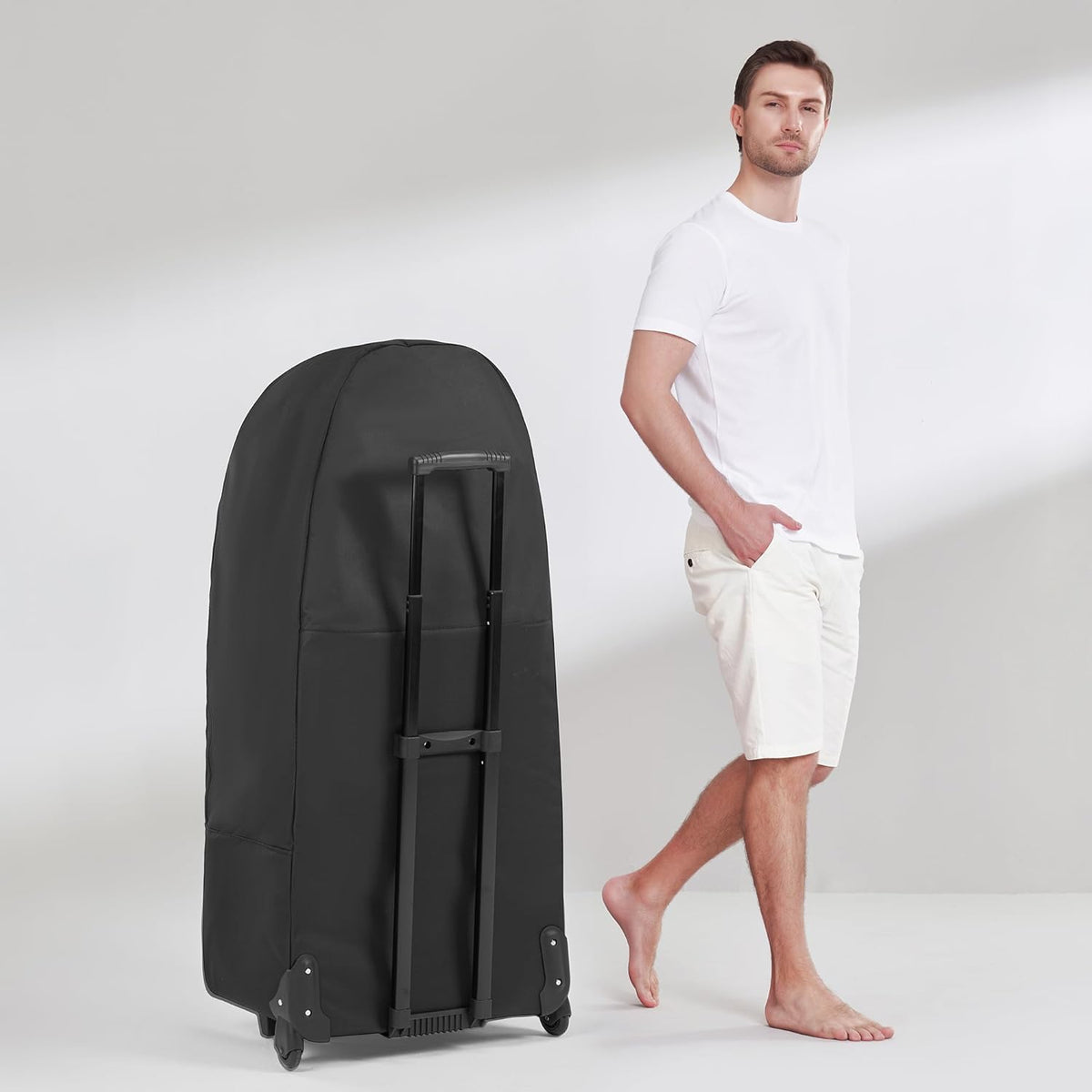Master Massage Apollo Inklapbaar massagestoelpakket met draagtas, 46485EU zwart mobiele massagestoel, groot