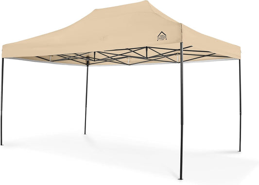 All Seasons Gazebos: Pop-up tuinhuisje 3 x 4,5 m volledig waterdicht - Beige