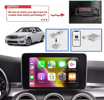 Draadloze Carplay voor Mercedes Benz A/B/C/E/CLA/GLA/GLK/ML/SLD met NTG4.5 compatibel systeem voor Carplay en Android Auto Bluetooth Mirrorlink DVR