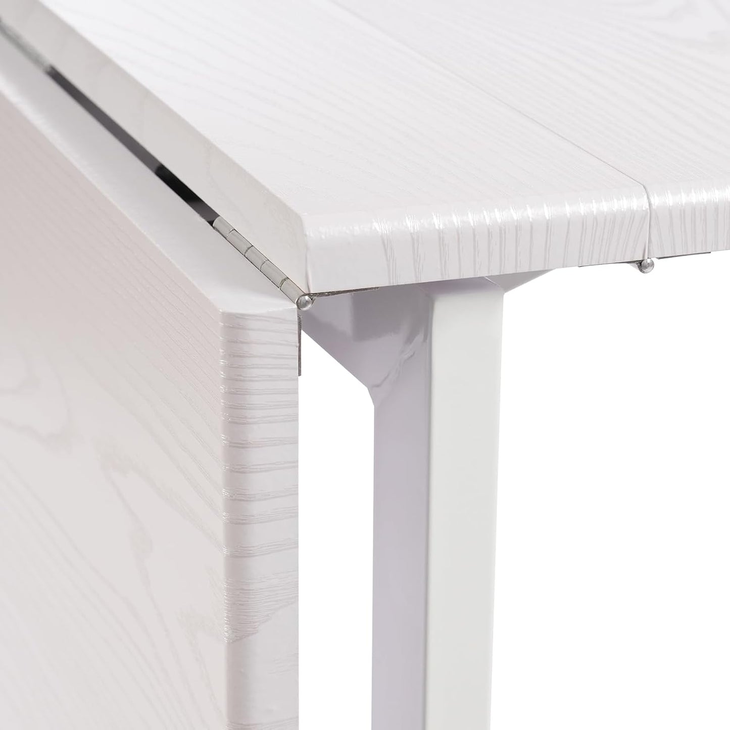 Klaptafel – Vouwtafel – Campingtafel – Inklapbare Tafel – Tuintafel – Wit – 120x80x75 cm – 6 Universele Wielen Met Rem