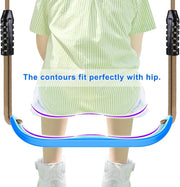 Schommelzitje - Schommels - Kinderschommel - 2 Stuks - Schommelplankje - voor Binnen - Buiten - met Verstelbaar Touw - Karabijnhaken - Kunststof - 18 x 15.5 x 44.5 cm - Blauw