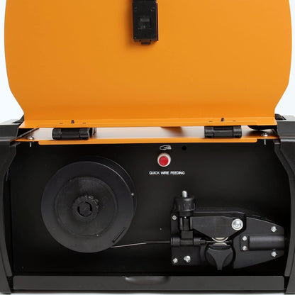 XPOtool MIG100 Inverter lasmachine zonder gas, lasapparaat met draadaanvoer, lasmodule voor gevulde draad en IGBT, inclusief accessoires voor lassen