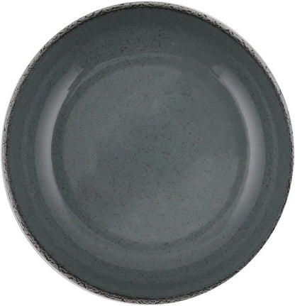 Elegante 16-delige dinerset, turquoise porselein, inclusief 4 borden (24 cm), dessertborden (21 cm), borden (20 cm), kommen (15 cm), vaatwasmachinebestendig en magnetronbestendig