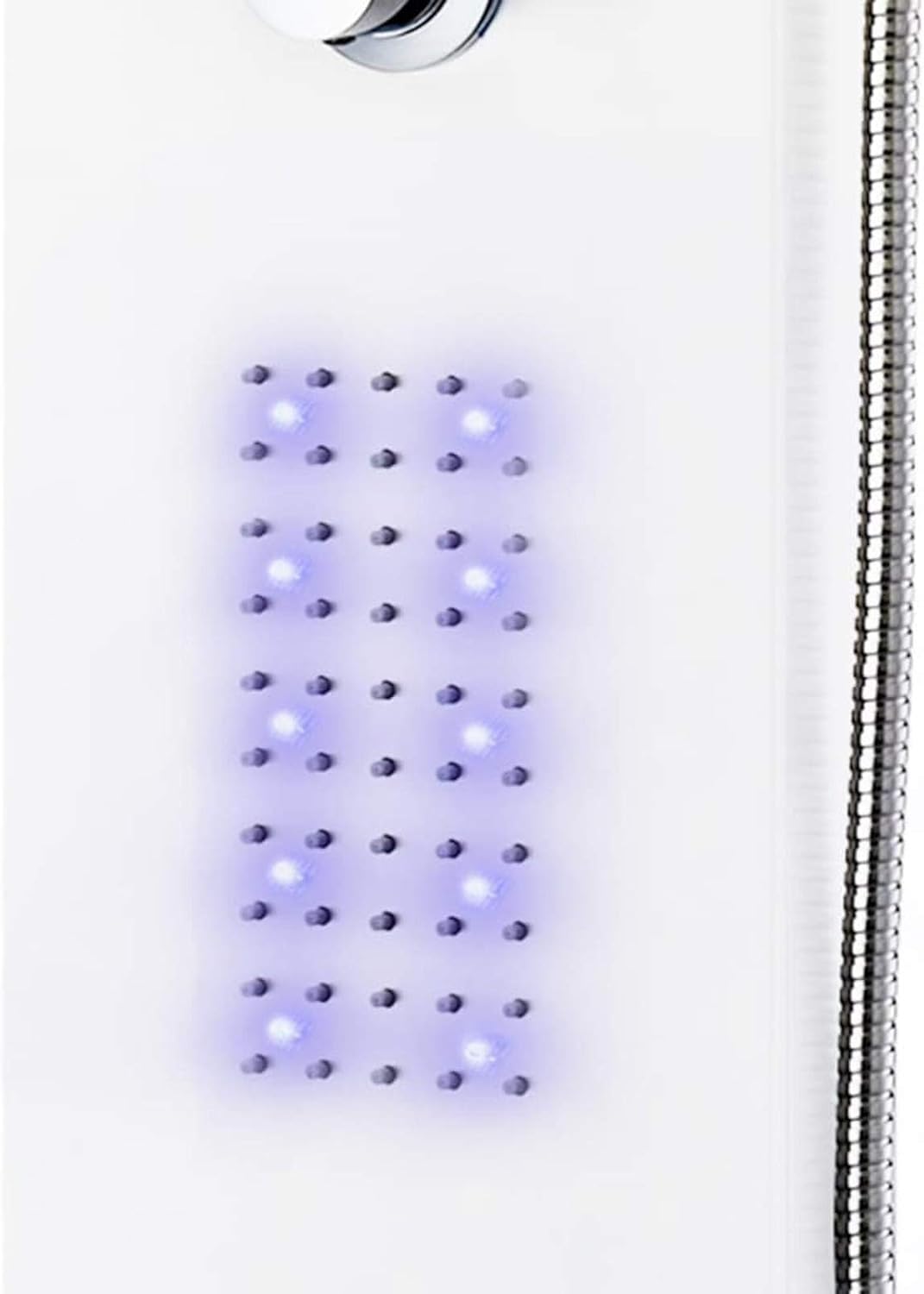 Douchepaneel – Douchekolom – Regendouche – Massagejets – Handdouche – Aluminium – 130 cm Hoog – LED Verlichting