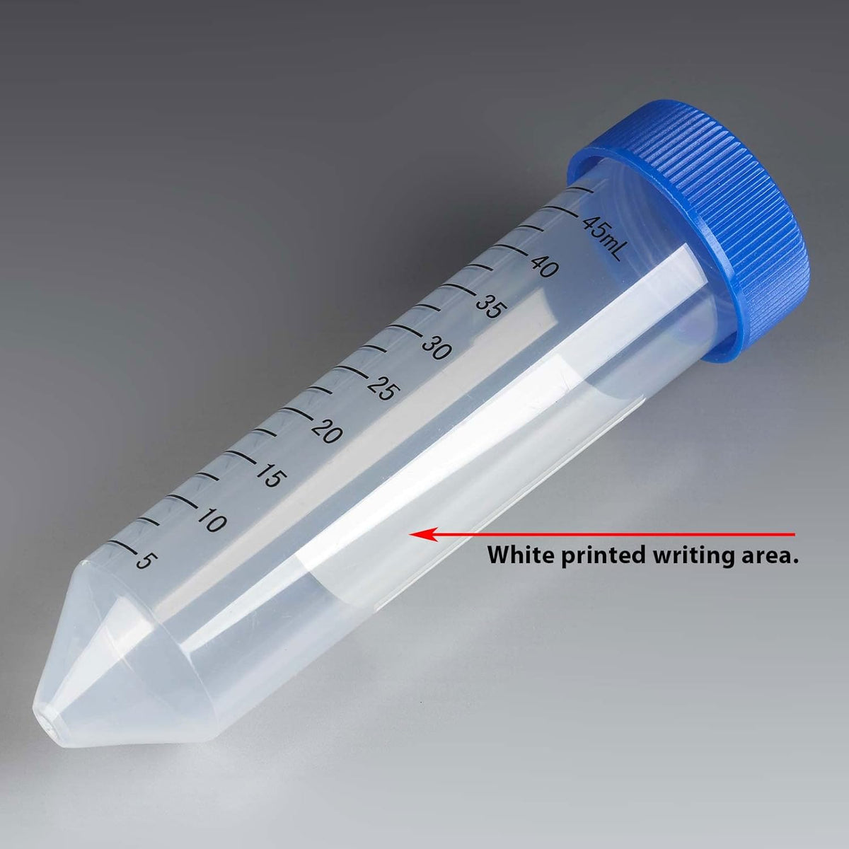 Centrifugebuis 50 mL 500 Stuks – Monsterbuis – Labbuis – Conische Buis – Laboratoriumbuis – Bedrukte Schaalverdeling 0,5 mL – Vast Bevestigde Blauwe Schroefdop