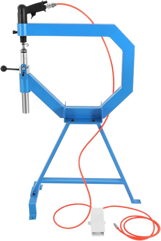 Pneumatic Planishing Hammer, 875-1350 RPM, Bullshamer, Polishing Hammer, Plate Benders, 50-100 PSI, Pneumatic Style Hammer with 1/2/3 Inch Anvil - QUORE
