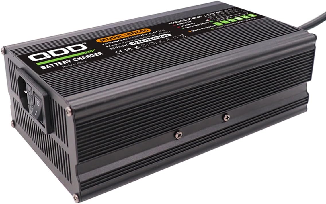 LiFePO4 Acculader – Batterijlader – Oplader – Accuvoeding – 24V Lader – 20A Laadstroom – Aluminium Behuizing Met Veiligheidsbescherming